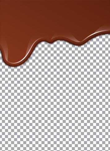 Líquido chocolate o pintura marrón. Ilustracion vectorial vector