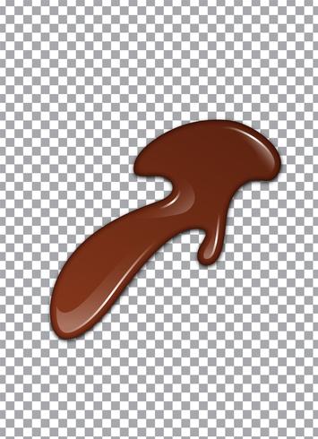 Líquido chocolate o pintura marrón. Ilustracion vectorial vector