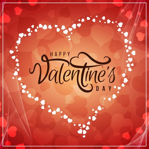 Happy Valentine's Day romantic background vector