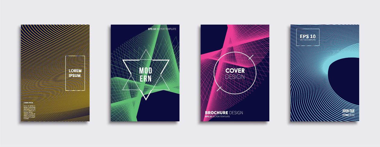 Minimal Vector cover designs. Future Poster template. 281215 Vector Art ...