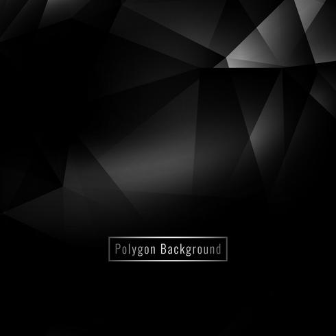 Abstract black geometric polygon background vector
