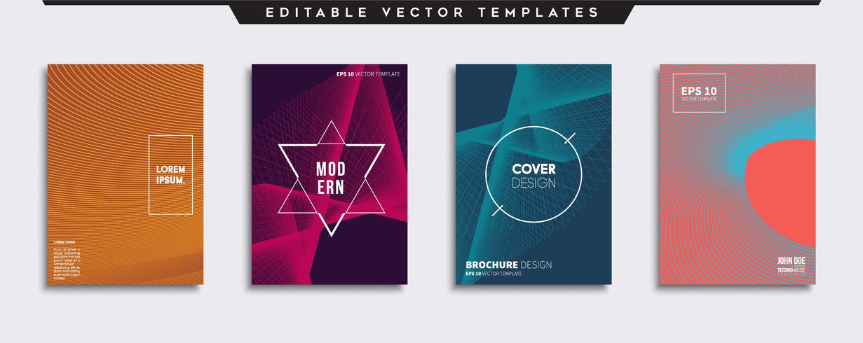 Minimal Vector cover designs. Future Poster template.