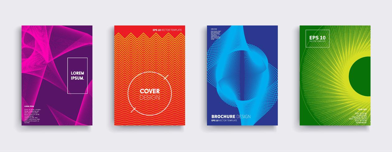 Minimal Vector cover designs. Future Poster template. 281353 Vector Art ...