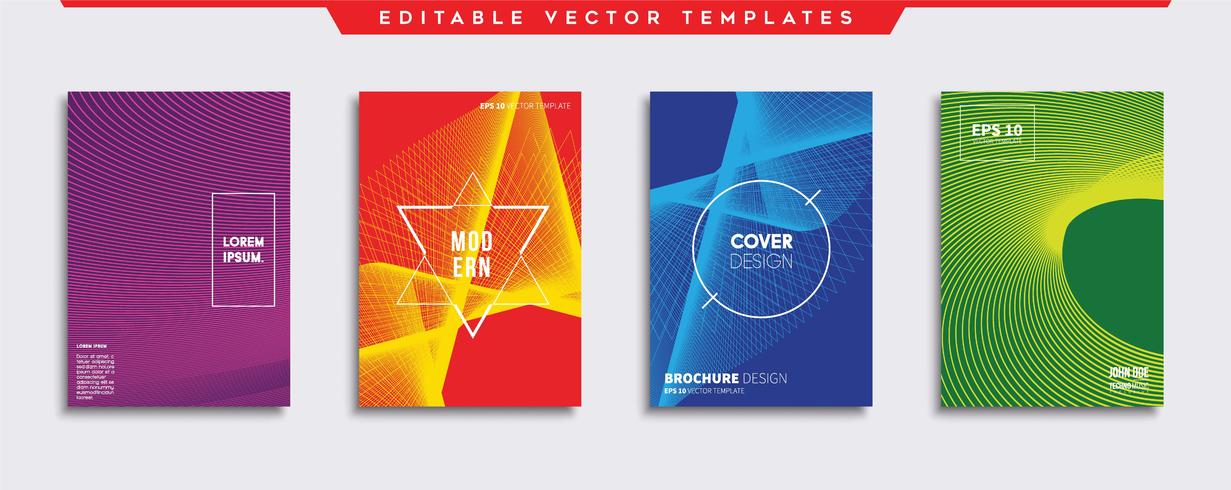 Minimal Vector cover designs. Future Poster template.