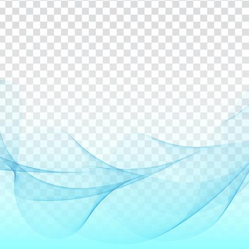 Abstract wave design on transparent background vector