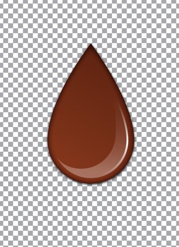 Liquid Chocolate or Brown Paint. Vector illustration.