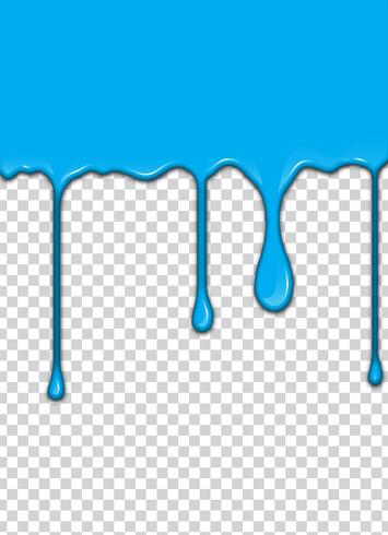 Blue paint splash with transparency background. Vector illustration.