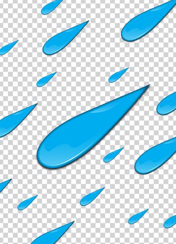 Blue paint splash with transparency background. Vector illustration.