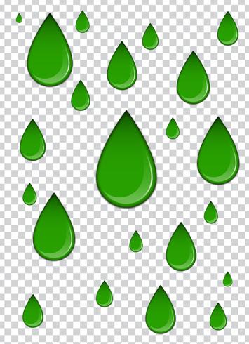 Green liquid, splashes and smudges. Slime vector illustration.