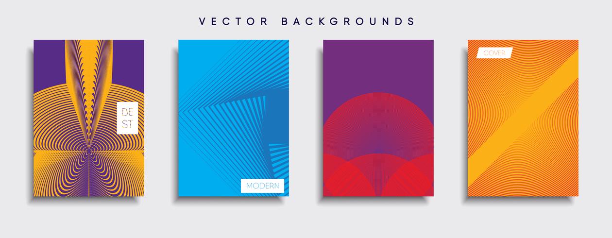 Minimal Vector cover designs. Future Poster template.