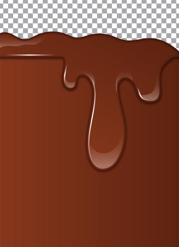 Líquido chocolate o pintura marrón. Ilustracion vectorial vector