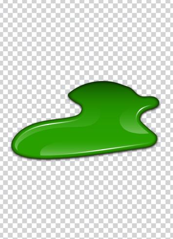 Green liquid, splashes and smudges. Slime vector illustration.