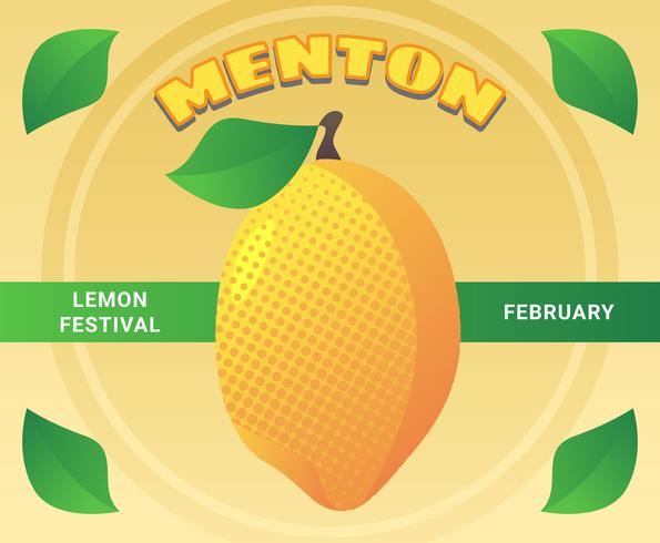 Awesome Menton France Lemon Festival Vectors