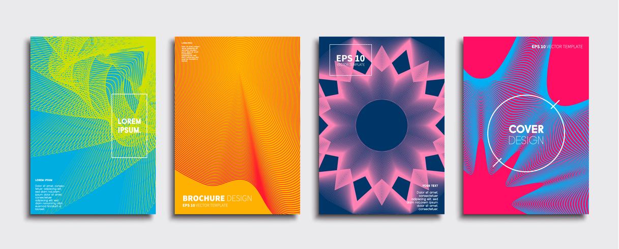 Minimal Vector cover designs. Future Poster template. 281636 Vector Art ...