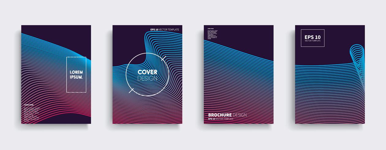 Minimal Vector cover designs. Future Poster template.