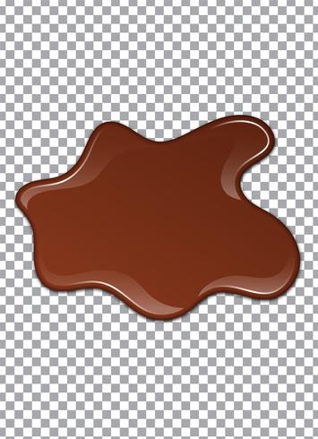 Liquid Chocolate or Brown Paint. Vector illustration.