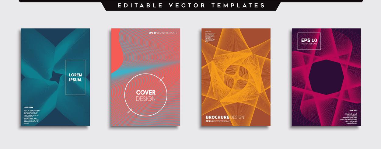 Minimal Vector cover designs. Future Poster template.