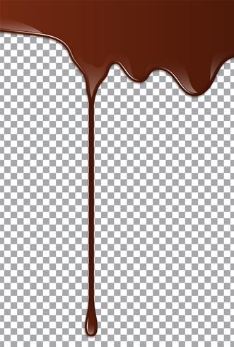 Líquido chocolate o pintura marrón. Ilustracion vectorial vector