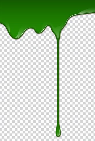 Green liquid, splashes and smudges. Slime vector illustration.