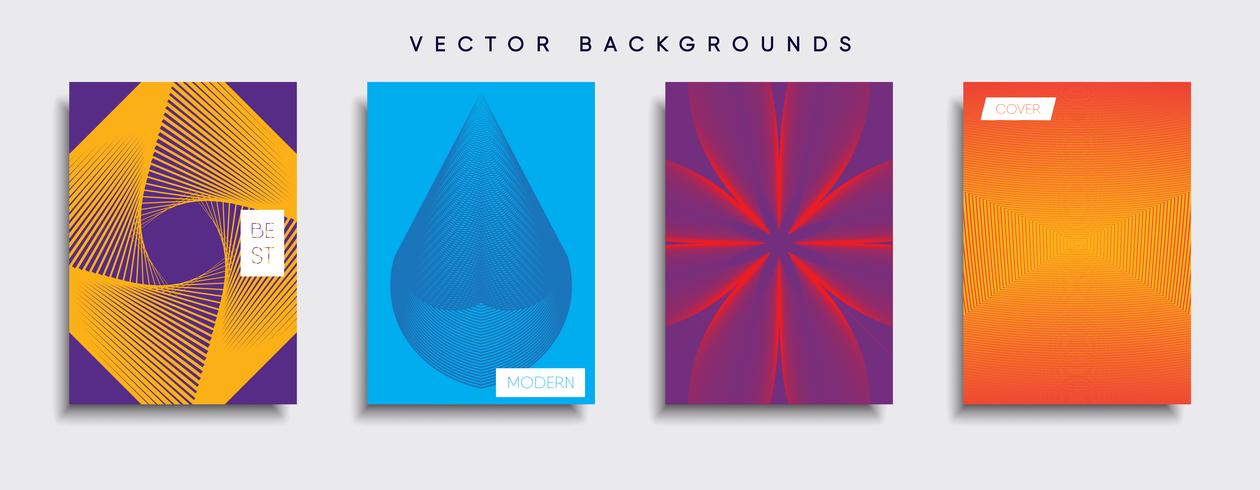 Minimal Vector cover designs. Future Poster template.