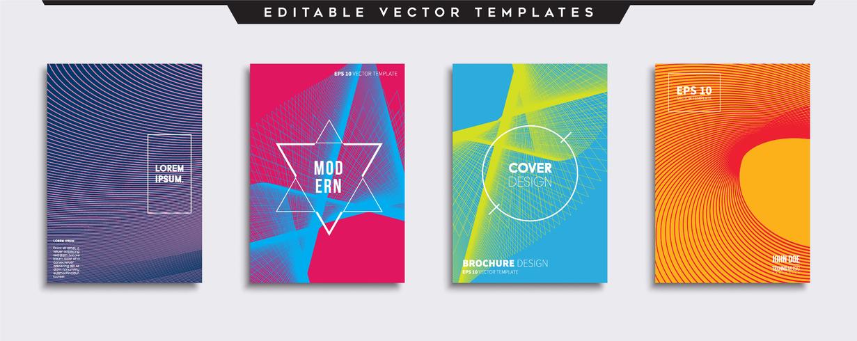 Minimal Vector cover designs. Future Poster template.