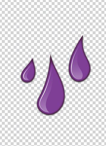 vector purple splash with transparency background