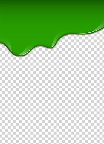 Green liquid, splashes and smudges. Slime vector illustration.