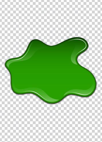 Green liquid, splashes and smudges. Slime vector illustration.