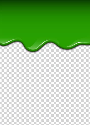 Green liquid, splashes and smudges. Slime vector illustration.