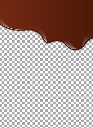 Líquido chocolate o pintura marrón. Ilustracion vectorial vector