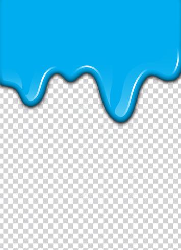 Salpicadura de pintura azul con fondo de transparencia. Ilustracion vectorial vector