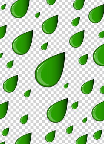 Green liquid, splashes and smudges. Slime vector illustration.