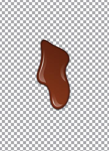 Líquido chocolate o pintura marrón. Ilustracion vectorial vector