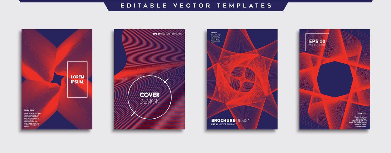 Minimal Vector cover designs. Future Poster template.