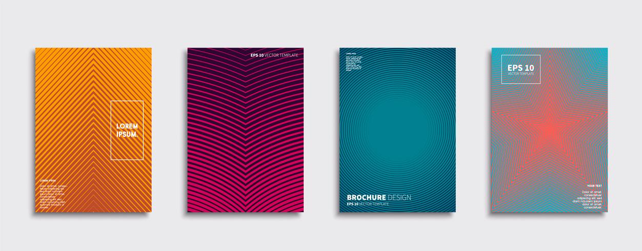 Minimal Vector cover designs. Future Poster template.