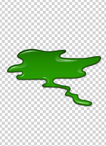 Green liquid, splashes and smudges. Slime vector illustration.