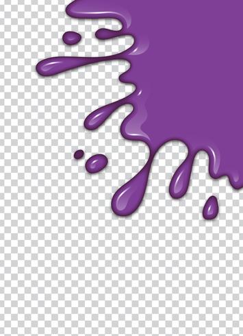 vector purple splash with transparency background