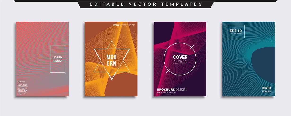 Minimal Vector cover designs. Future Poster template.