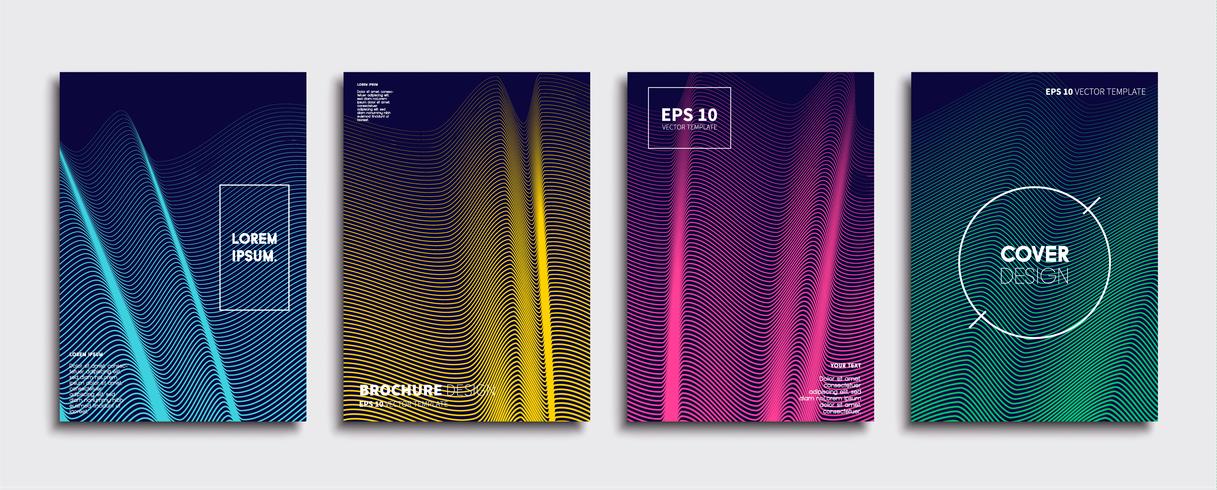 Minimal Vector cover designs. Future Poster template.