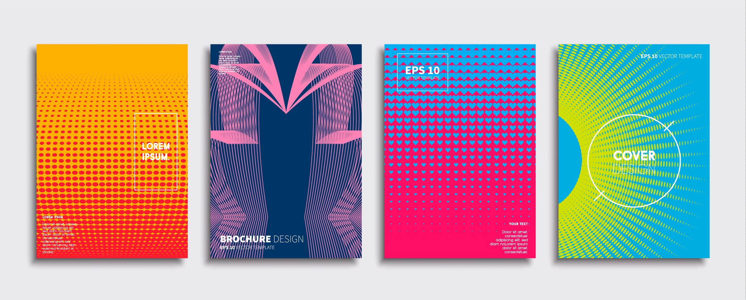 Minimal Vector cover designs. Future Poster template. 282343 Vector Art ...