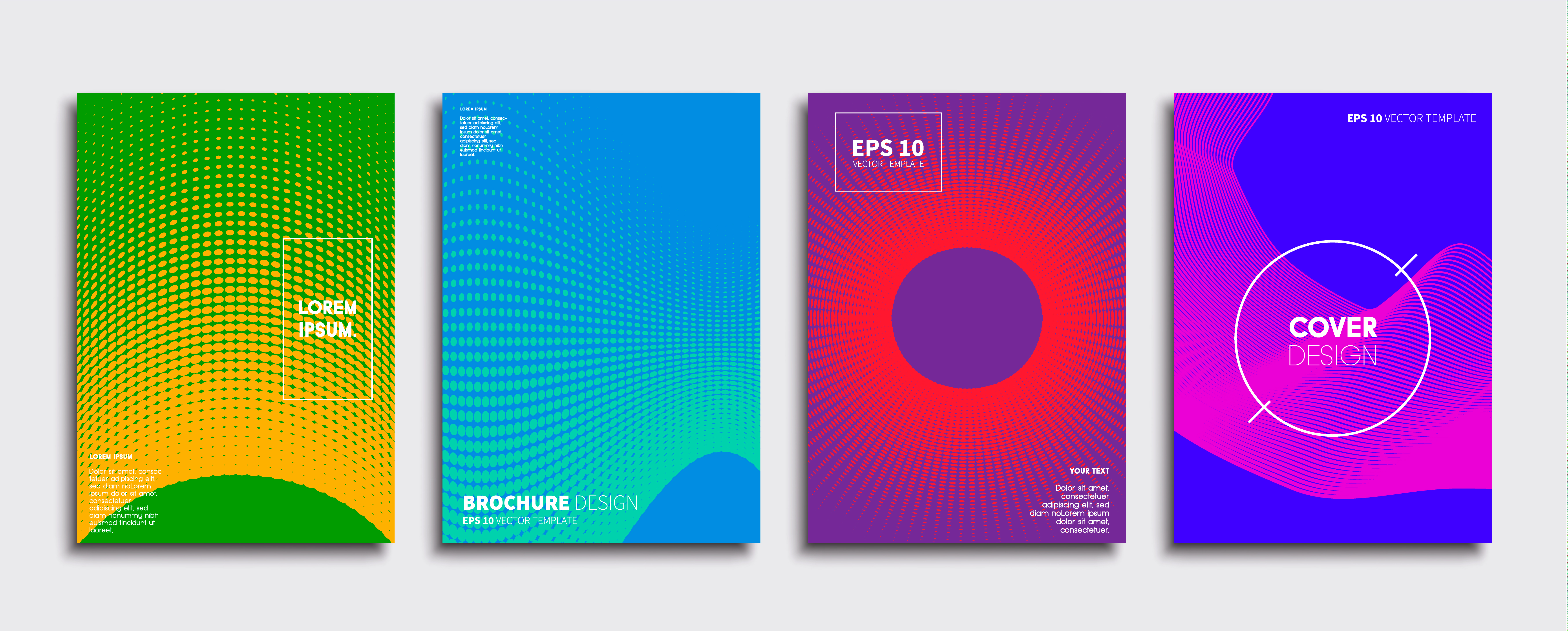 Minimal Vector cover designs. Future Poster template. 282378 Vector Art ...