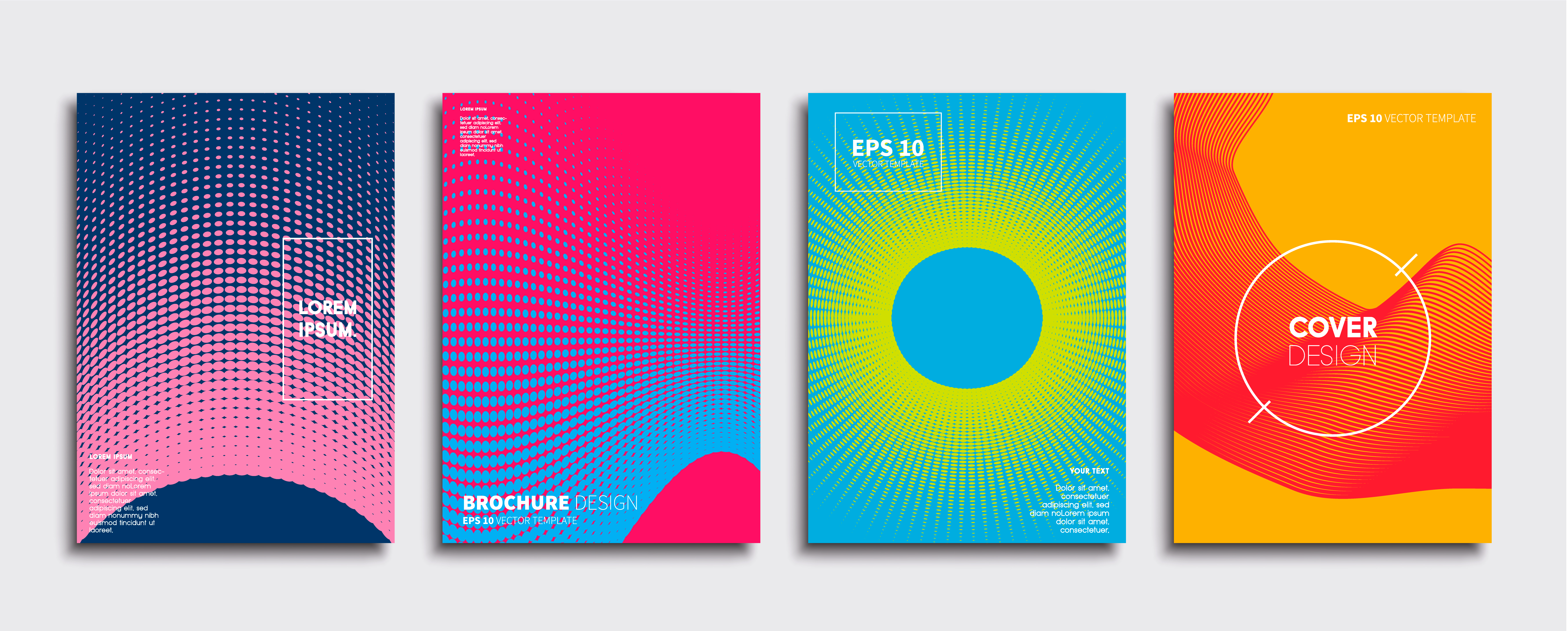 Minimal Vector cover designs. Future Poster template. 282400 Vector Art ...