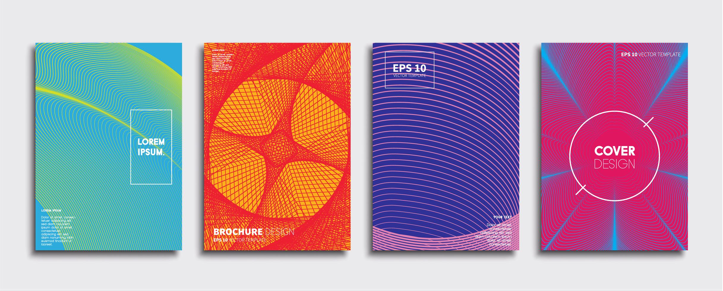 Minimal Vector cover designs. Future Poster template 282648 Vector Art ...