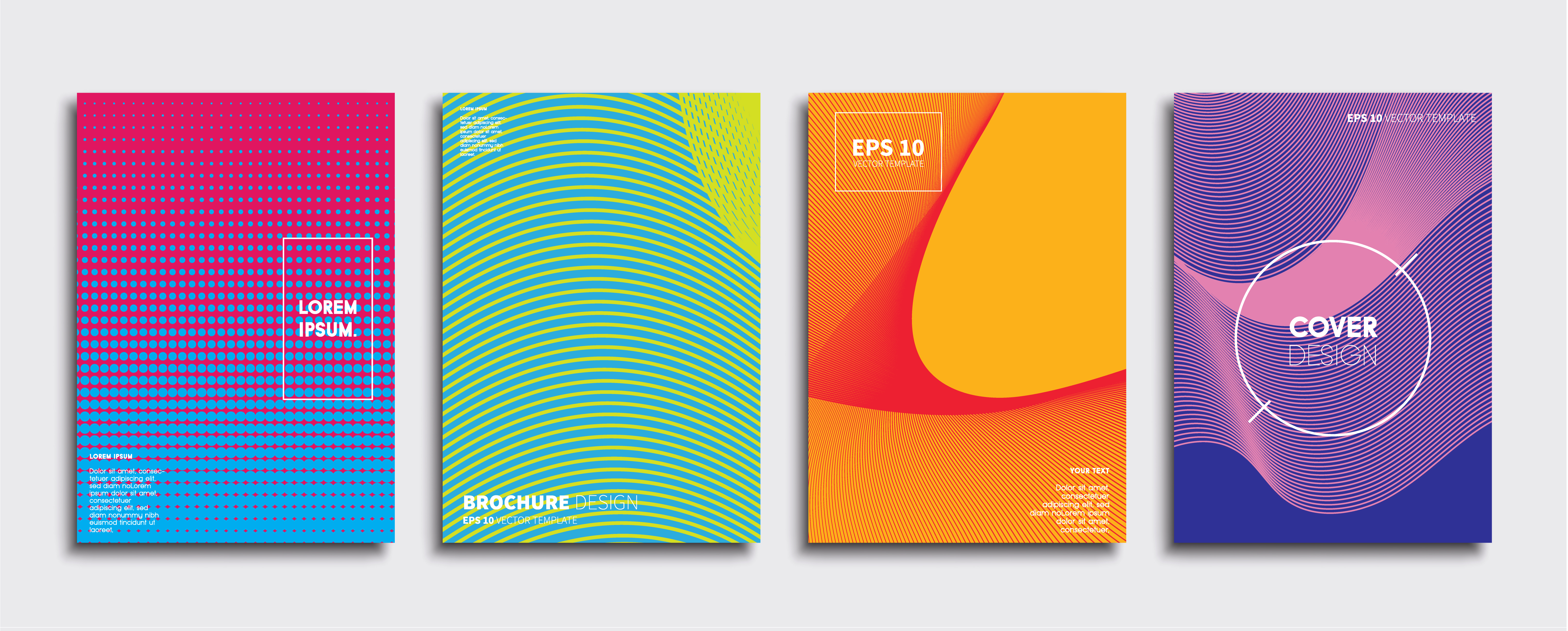 Minimal Vector cover designs. Future Poster template 282737 Vector Art ...