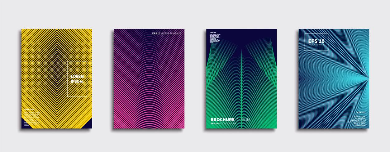 Minimal Vector cover designs. Future Poster template.