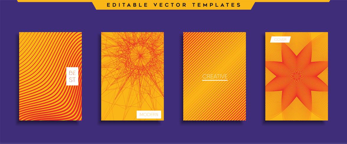 Minimal Vector cover designs. Future Poster template