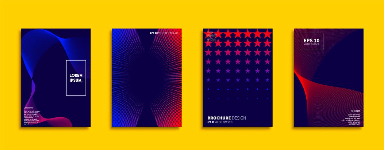 Minimal Vector cover designs. Future Poster template.