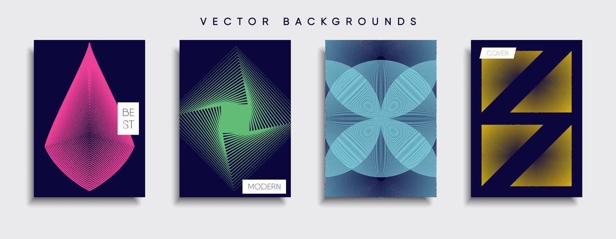 Minimal Vector cover designs. Future Poster template.