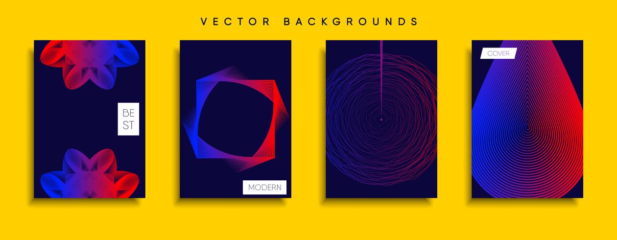 Minimal Vector cover designs. Future Poster template.