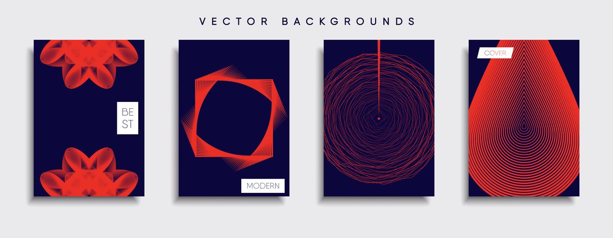 Minimal Vector cover designs. Future Poster template.